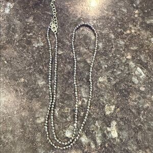 Hematite necklace 24”